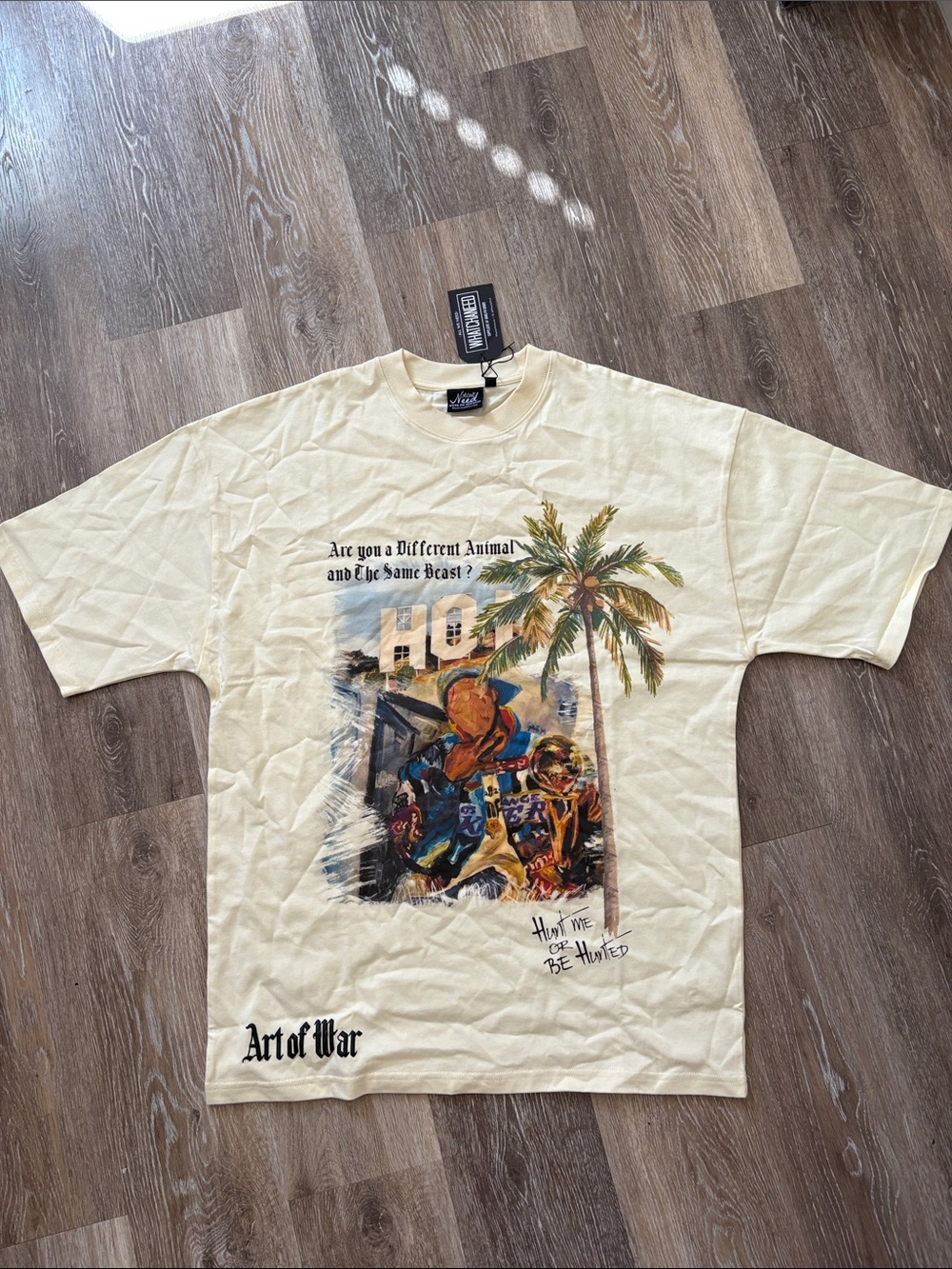 Cream Short-Sleeve Graphic Tee